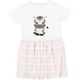 thumbnail image 3 of Inktastic Cute Zebra, Safari Animals, Jungle Animals, Wild Animals Girls Toddler Dress, 3 of 5
