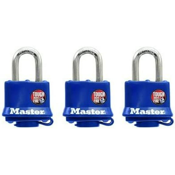 Master Lock 312TRI Weatherproof Padlock 3 Pack