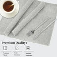 thumbnail image 4 of Table Runner 48 Inch Long Cream White Dresser Scarf Small Kitchen Table Runner Geometric Bedroom Furniture Top Cover Dining Room Table Topper Washable Cloth Strip Sash Short Coffee Table Runner, 4 of 7