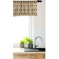thumbnail image 3 of Ambesonne Abstract Window Valance, Classical Argyle Inspired, 54" X 18", Tan Burgundy Amber, 3 of 3