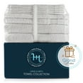 thumbnail image 6 of Hearth & Harbor Bath Towel Collection, 100% Cotton Luxury Soft 10 Pc Set – White, 6 of 7