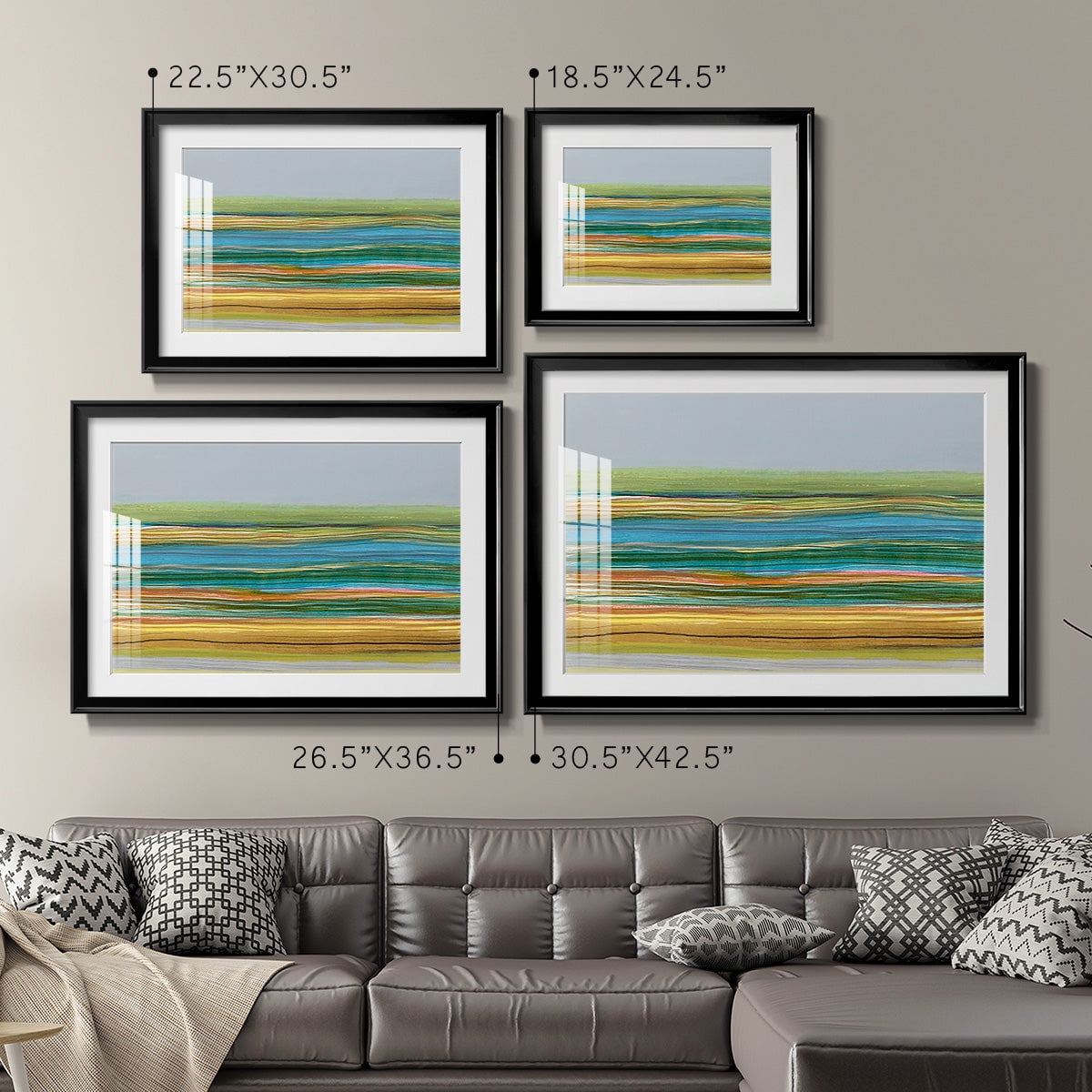 Parallel Striae II Premium Framed Print - Ready to Hang