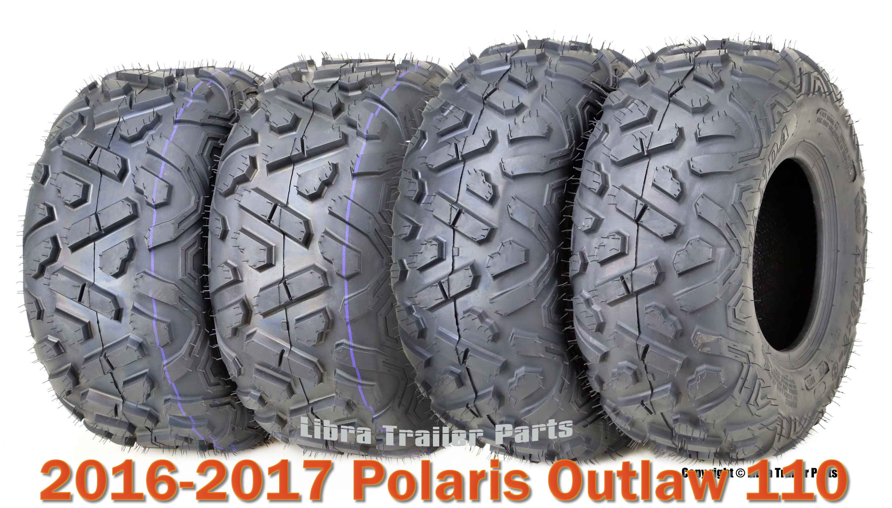 20162017 Polaris Outlaw 110 Full Set tires 19x78 & 18x9.58 Big Horn