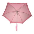 thumbnail image 3 of Light Pink Umbrella with Ruffle 14.5" (Each), 3 of 3
