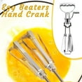 ZYEgg Beaters Hand Crank,Stainless Steel Egg Beater,Manual Hand Mixer