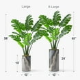thumbnail image 2 of Artificial Tree in Modern Planter, Fake Monstera Silk Tree for Indoor and Outdoor Home Decoration - 65" Overall Tall (Plant Pot Plus Tree), 2 of 5