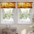 thumbnail image 2 of LALILO Kitchen Curtain Valance Autumn Fall Autumnal Park Rod Pocket Window Curtain 52"x 18" Set of 2, 2 of 5