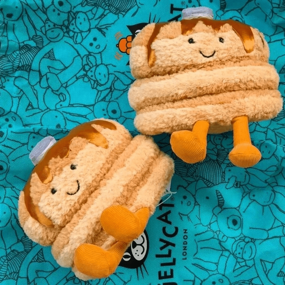 Jellycat Amuseables Fran Pancakes Soft Plush Stuffed Toy Gift With Dust Bag