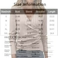 thumbnail image 2 of Long Sleeve Shirts for Women Solid Color Deep V Neck Wrap Sweater Ribbed Knit Slim Fitted Wrap Top Going Out Khaki M, 2 of 4