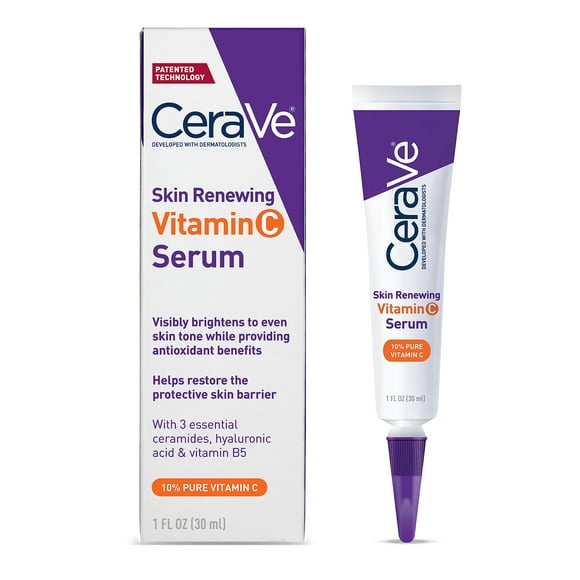 Sérum CeraVe con vitamina C con ácido hialurónico, 30 ml, iluminador de la piel