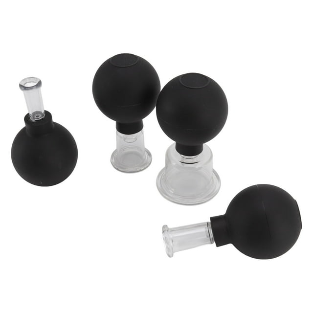 Glass Cupping Set, Glass Facial Cuppings Lightweight Pratical Promote Sleep For Therapy