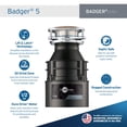 thumbnail image 2 of Triturador de basura InsinkErator Badger 5 1/2 HP negro 120 V, 2 of 9