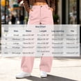thumbnail image 3 of Lcvrioyc Wide Leg Pants for Women High Waisted Loose Pants Business Work Trousers with Pockets Fall Outfits(Pink,Medium), 3 of 7