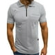thumbnail image 1 of TRKIYQC Camiseta de Manga Corta para Hombres Patchwork Cuello Vuelto Cremallera Muscle Fitness Tops Verano Deportes Casual Slim Fit Camisas TRKIYQC  moda, 1 of 6