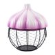 thumbnail image 1 of Soporte para huevos, cesta para huevos, suministros de cocina, cesta de almacenamiento de hierro tejido para jengibre y , soporte de cerámica, para Púrpura, 1 of 8