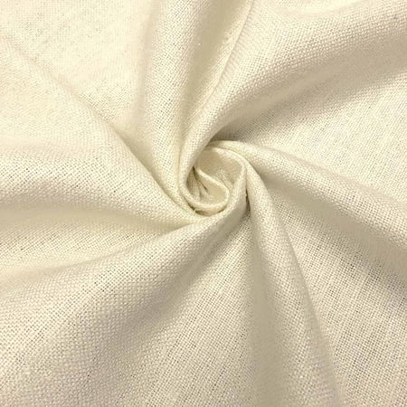 Silk Matka Fabric 100% Pure Silk Linen 54" Wide BTY Drapery Garments Event Décor (White)