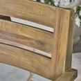 thumbnail image 5 of Noble House Jaxson Outdoor 5-Piece Round Dining Set, Gray Acacia Wood with 4 Chairs, 5 of 10
