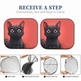thumbnail image 5 of KLL Cute Black Kitten Cartoon Windshield Sun Shade 2-Piece Foldable Car Front Window Sunshade for Most Sedans SUV Truck- Large, 5 of 5