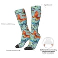 thumbnail image 4 of Susaid Retro Seamless Flying Butterflies Print Thermal Winter Socks for Men and Women, Warm Crew Hiking Socks, for Boots and Outdoor Activities, 4 of 6