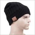 thumbnail image 3 of HESHENG Unisex Bluetooth Beanie Hat Winter Warm Wireless Smart Cap with Headset Mic Speaker Hat for Outdoor, Black#2, 3 of 8