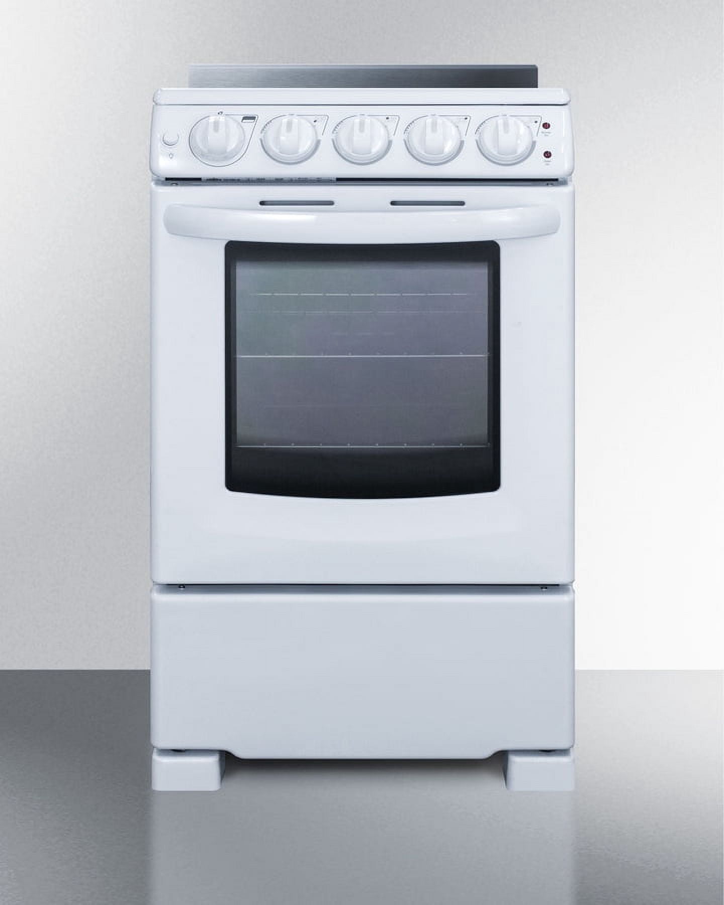Summit 24” 2.9 cu ft Electric Range in Ceramic