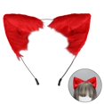 thumbnail image 3 of YAOBAMM Accessoires de Robe Couvre-Chef Fait Main Simulation Oreilles de Renard Bandeau Mobile en Peluche, 3 of 7