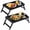 Black, variant on Artmeer Bamboo Bed Tray Table with Folding Legs and Handles Breakfast Serving Tray Laptop Desk for Bed Sofa Eating Working Snacks White