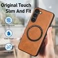 thumbnail image 6 of Magnetic Phone Case for Samsung Galaxy A14, Works with MagSafe Wireless Charging Shockproof Anti-Scratch Anti-Fingerprint Non Slip Sides Minimalist Style Case Cover for Samsung A14 5G, Yellow, 6 of 12