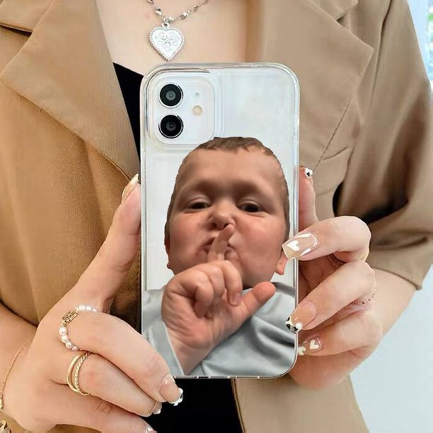 Funda de teléfono hasbulla divertida, carcasa transparente de TPU para iPhone 11, 12, 13, 14, Mini Pro Max, XR, X, XS, 8, 7, 6 Plus, SE 2020 Fivean unisex