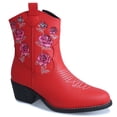 thumbnail image 1 of Bota Vaquera Mujer Dominiq Mod. 1155 Bordado Floral Cierre interno, 1 of 5