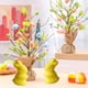 thumbnail image 1 of Decoración simulada de musgo para conejito de Pascua - Verde, amarillo, naranja - adorno de primavera mono de 7,4x4,8x3,2 cm para casa, fiesta o regalo, 1 of 6