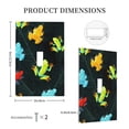 thumbnail image 3 of Tropical Frogs Palm Leaf Single Toggle Wall Plate 1 Gang Decorative Electrical Outlet Light Switch Cover Switchplate, 3 of 5