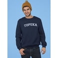 thumbnail image 2 of Topeka Text Men Sweatshirt, Male Medium, 2 of 4