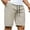 Khaki, variant on Kmdttou Men's Hiking Cargo Shorts Summer Solid Color Straight Leg Shorts Cropped Shorts Casual Sports Shorts (Regular and Big & Tall Sizes)