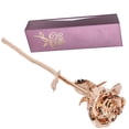 thumbnail image 1 of Long Stem Rose Gifts 24K Christmas Plate Roses Creative Leaf Flower Collection Gift Decoration Lengthy Floral Picks, 1 of 7