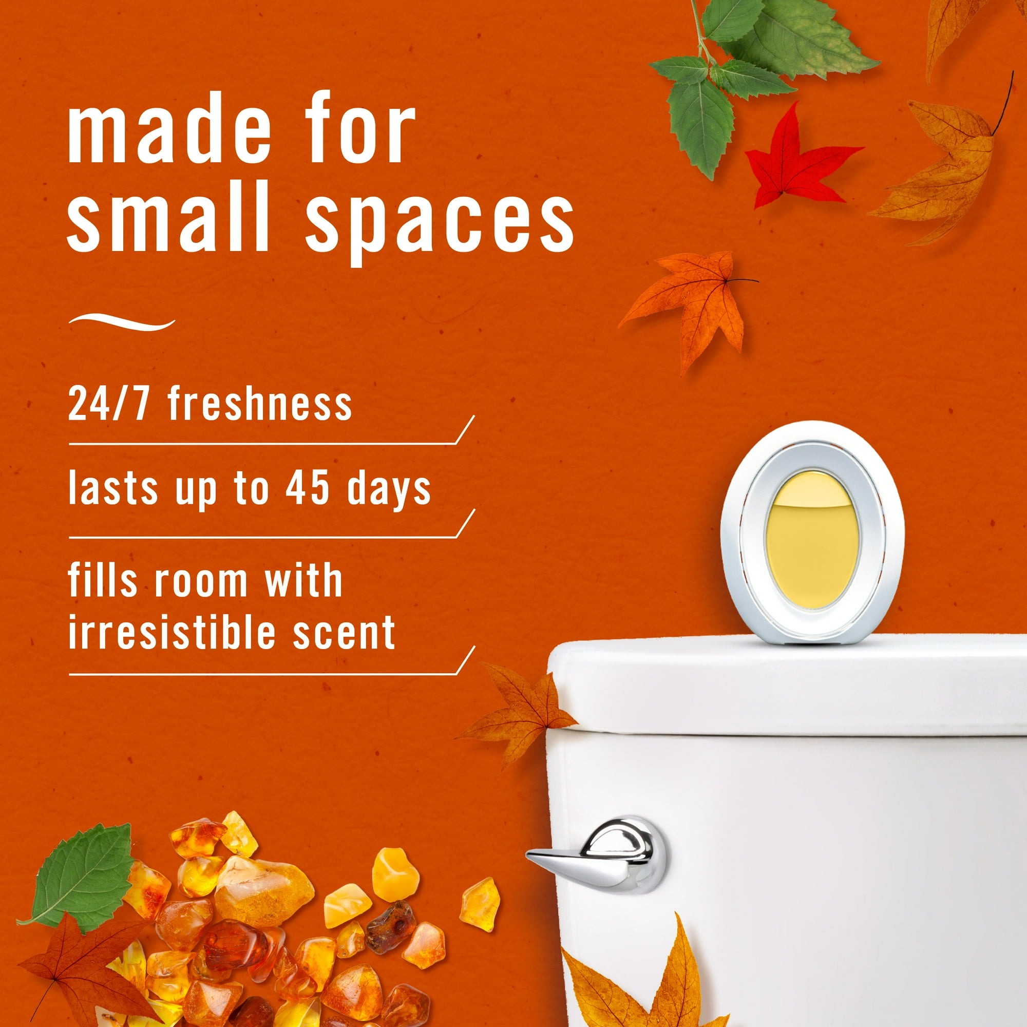 Febreze Odor Fighter Small Spaces Air Freshener Crisp Fall Breeze, 1ct, 7.5ml