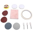thumbnail image 2 of Kit De Polvo Para Pulir Vidrio, 20 Piezas, 12 Discos De Papel De Lija, Removedor De Rayones De Vidrio Para Reloj, 3 Cabezales De Pulido De Lana, Material Suave Para Reparación De, 2 of 7