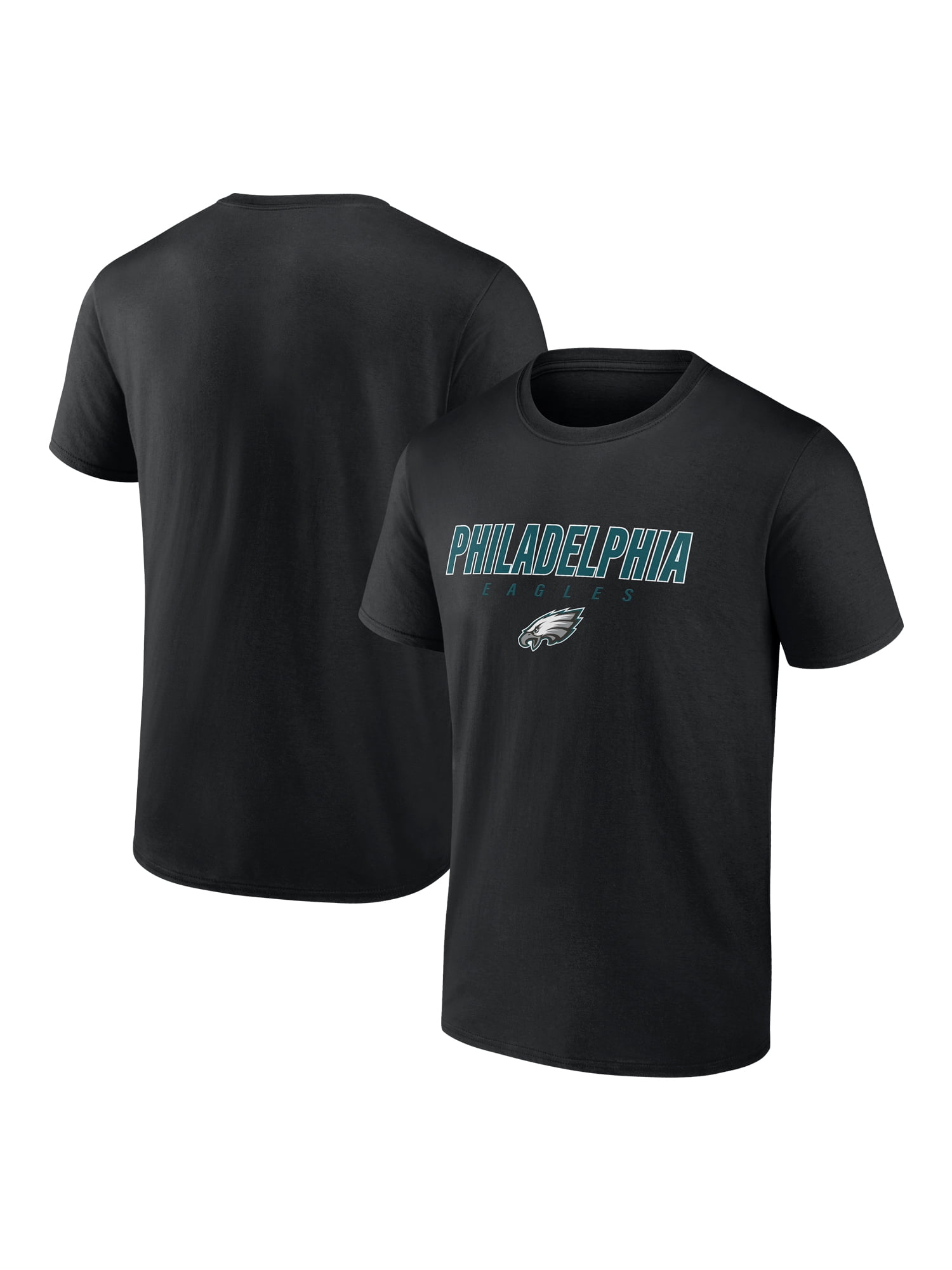 NFL Philadelphia Eagles Men's Cotton Black Short Sleeve T-Shirt