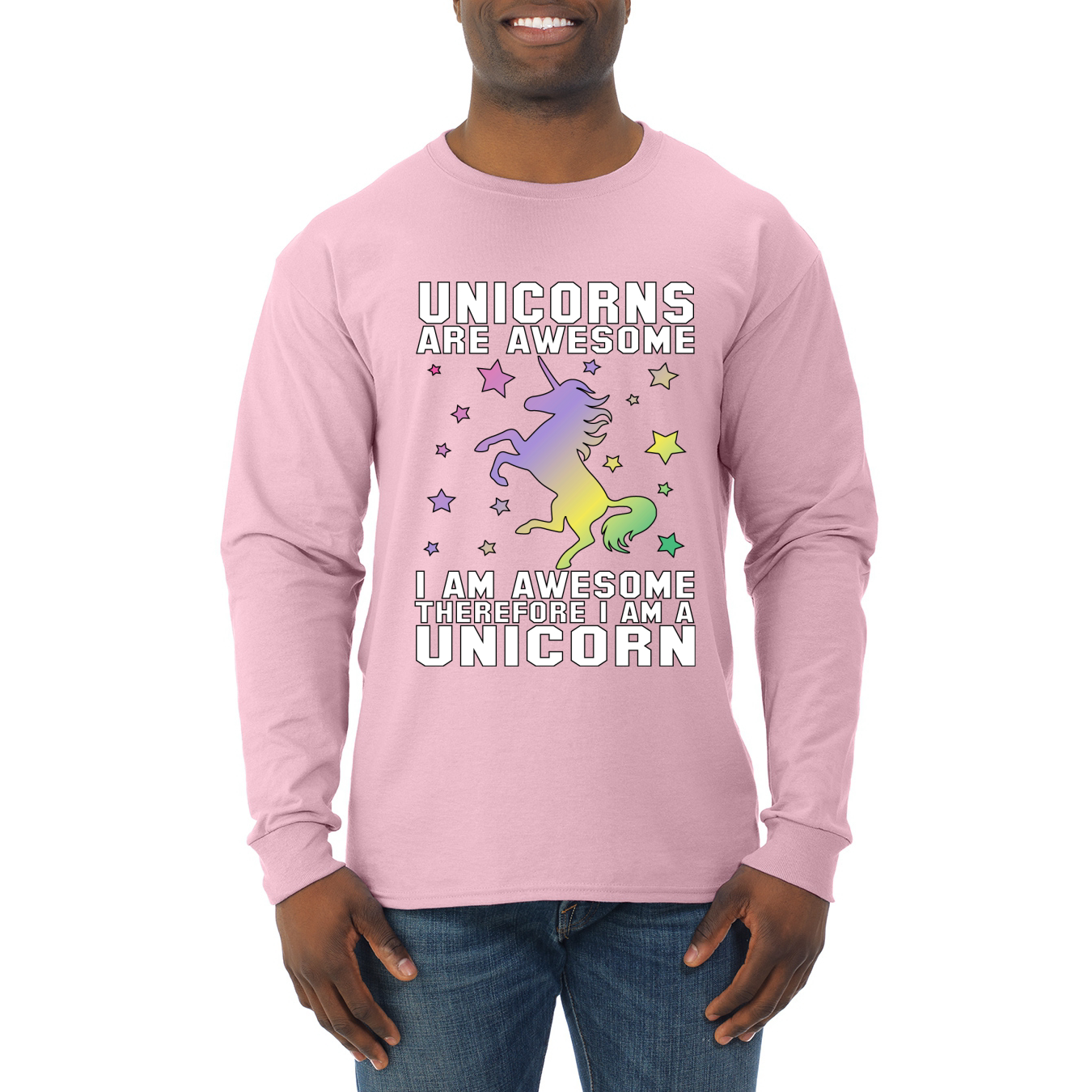 Wild Bobby Unicorns Are Awesome I Am Awesome Therefore I Am A Unicorn Lgbt Pride Mens Long Sleeve Shirt Walmart Com Walmart Com Wild Bobby Unicorns Are Awesome I Am Awesome Therefore I Am A Unicorn Lgbt Pride Mens Long Sleeve Shirt Walmart Com Walmart Com