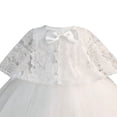 thumbnail image 3 of TAmten Baby Girl Bowknot Flower Dresses Dress Infant Toddler Flower Girls Tulle Gown Wedding Birthday(White,18-24 Months), 3 of 6