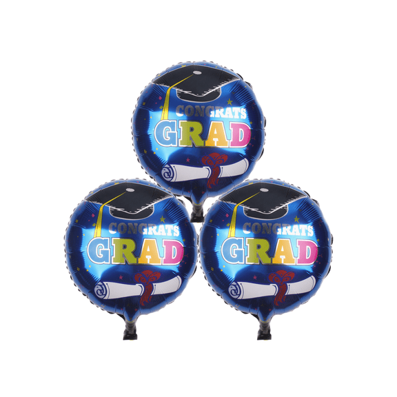 Congrats Grad Graduation Party Foil Balloon Round Graduation Celebration Decor