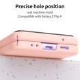 thumbnail image 4 of MonsDirect for 6.7 inch Samsung Galaxy Z Flip 4 5G 2022 Case, Hinge Protection Hard PC Back Shell Anti-Drop Slim Shockproof Full Coverage with Independent Lens Circle for Galaxy Z Flip 4, Pink, 4 of 7