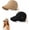 Khaki+Black, variant on 2/4PCS Women's Wide Brim Sun Visor Hat, Upf 50+ Wide Brim Sun Visor Adjustable Open Top Cap