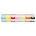thumbnail image 1 of 1 Set of Day of The Week Labels, Monday Through Sunday, Multicolored, 500 Labels per roll, 1-9/16" x 1-9/16" or 40mmx40mm (7 Rolls, 1 per Day), 1 of 4