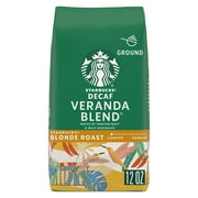 STARBUCKS Decaf Veranda Blend  Ground Coffee 12oz