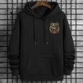 thumbnail image 3 of Big and Tall Men Hoodie Plus Size Hooded Sweatshirt Fleece Pullover 4XLT H2 5KPD G16, 3 of 8