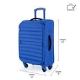 thumbnail image 2 of iFLY Softside Fibertech Luggage, 20" Carry-on Luggage, Cobalt Blue, 2 of 8
