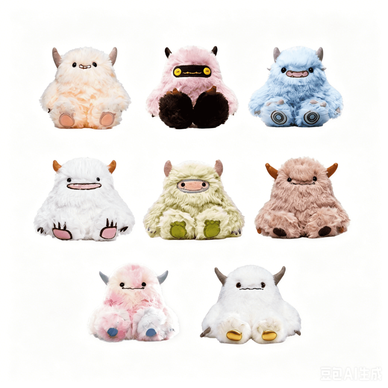 Cute Stuffed Animal Blind Box Plush 4X4 Inch Collectible Monster Plush Mystery Pack Soft Fluffy Plush Creature Figure for Student Holiday and Birthday Gift 1 Pack