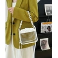 thumbnail image 7 of Kukuzhu Women Clear Crossbody Bag Stadium Approved Clear Clutch Purse Handbag Cute Crossbody transparent Bag Clear Satchel Bag, 7 of 7