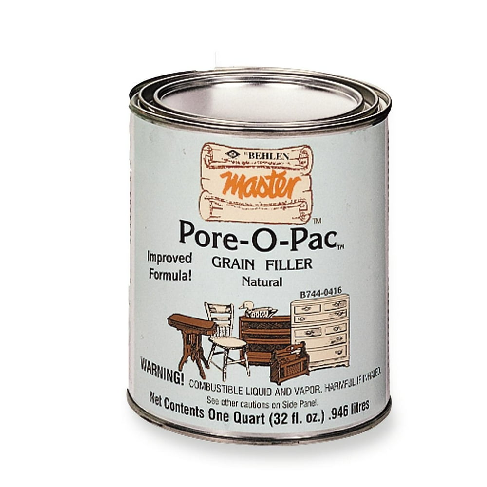 PoreOPac Paste Wood Grain Filler, Natural, 1 Quart